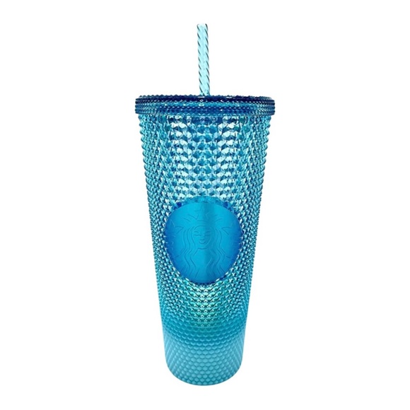 2023 Starbucks Gradient Blue Bling Ombre Studded Venti Tumbler - Picture 10 of 10